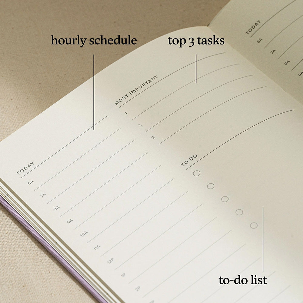 Kunitsa Daily Undated Planner - Forest Green
