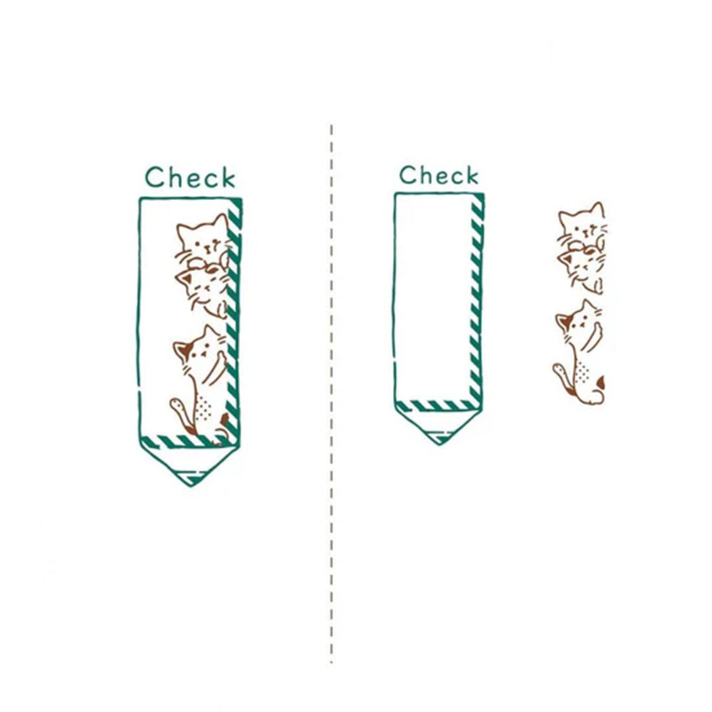 Kutsawa Hancoco Deco Layer Stamp - Peeping Cats