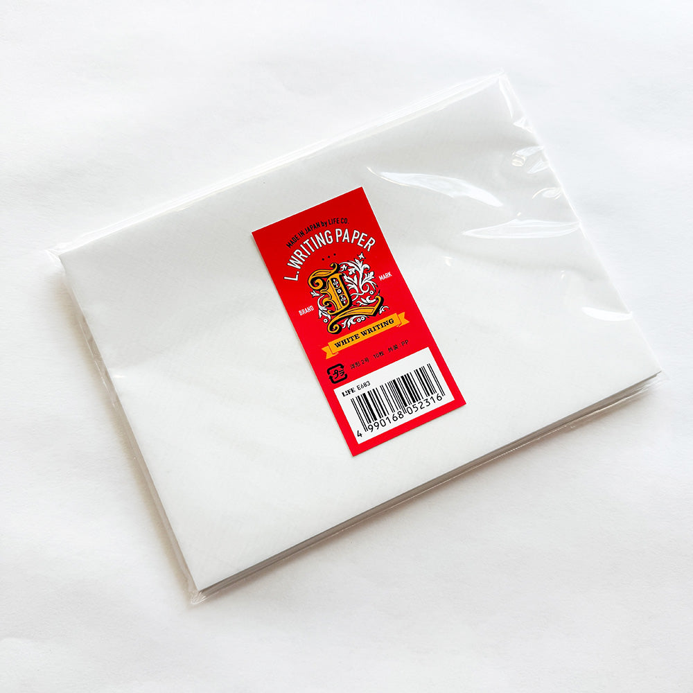 LIFE L. Writing Paper  Envelopes - A5 White - Set of 10