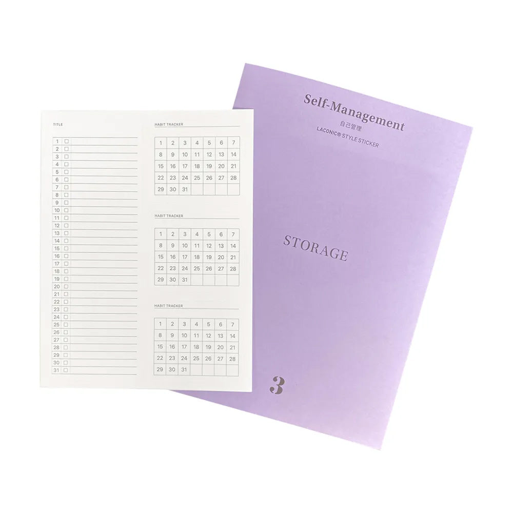 Laconic Style Sticker - Self-Management Habit Tracker