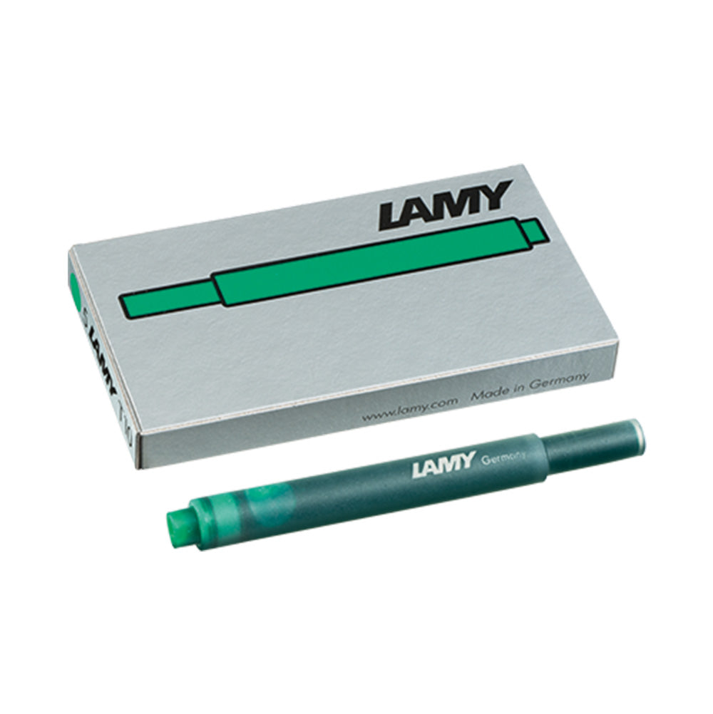 Lamy T10 Fountain Pen Ink Cartridges - Mix 4 Pack (20 Cartridges) - Black, Blue, Red, Green Lamy T10 Fountain Pen Ink Cartridges - Mix 4 Pack (20 Cartridges) - Black, Blue, Red, Green
