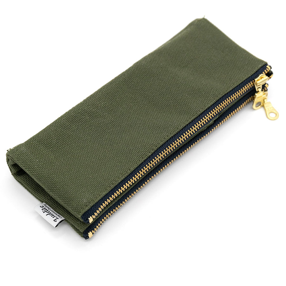 Luddite Canvas Folding Pen Case - Beige