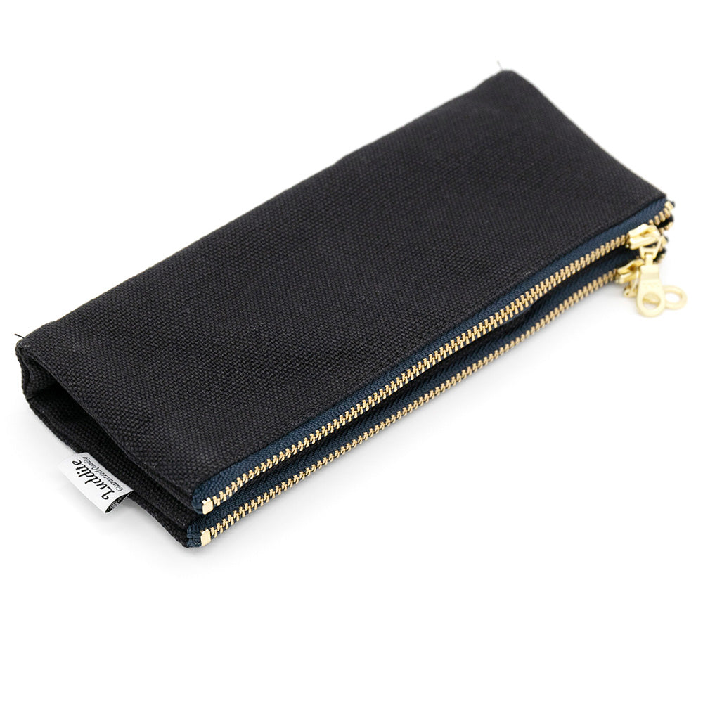 Luddite Canvas Folding Pen Case - Black
