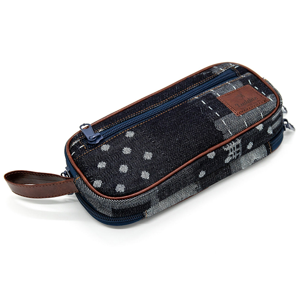 Luddite Denim Resonate Pen Case - Random Patchwork