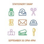 September 30: Stationery Swap RSVP
