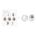 MU Lifestyle Splice Clear Stamp - No.2012 Moon Phases