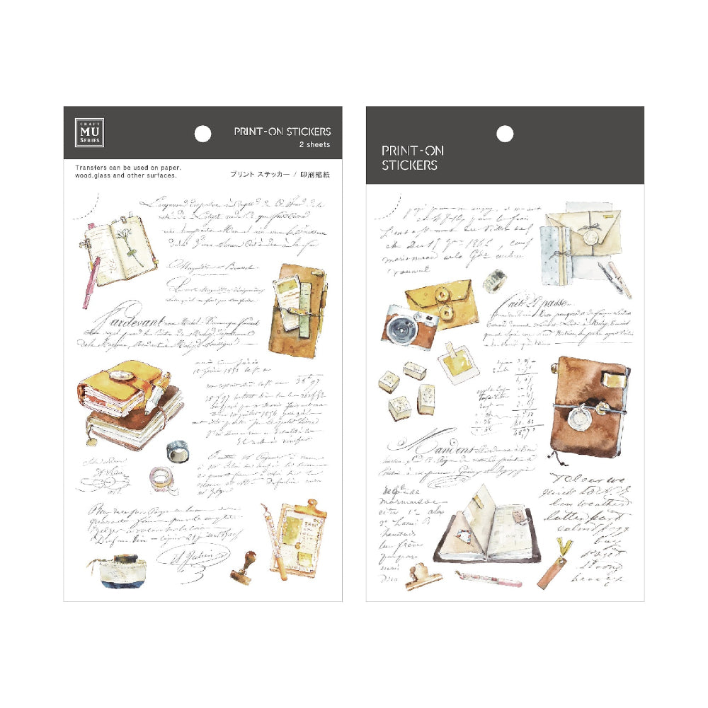 MU Print-On Transfer Stickers - No. 238 My Dear Journal - M.Lovewell
