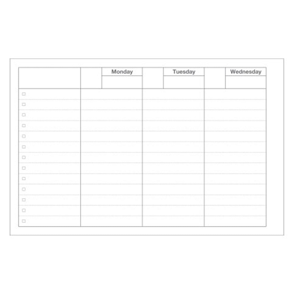 Mark's Dayfree Weekly Schedule - Dark Green | M.Lovewell mark-s-dayfree-weekly-schedule-dark-green-m-lovewell