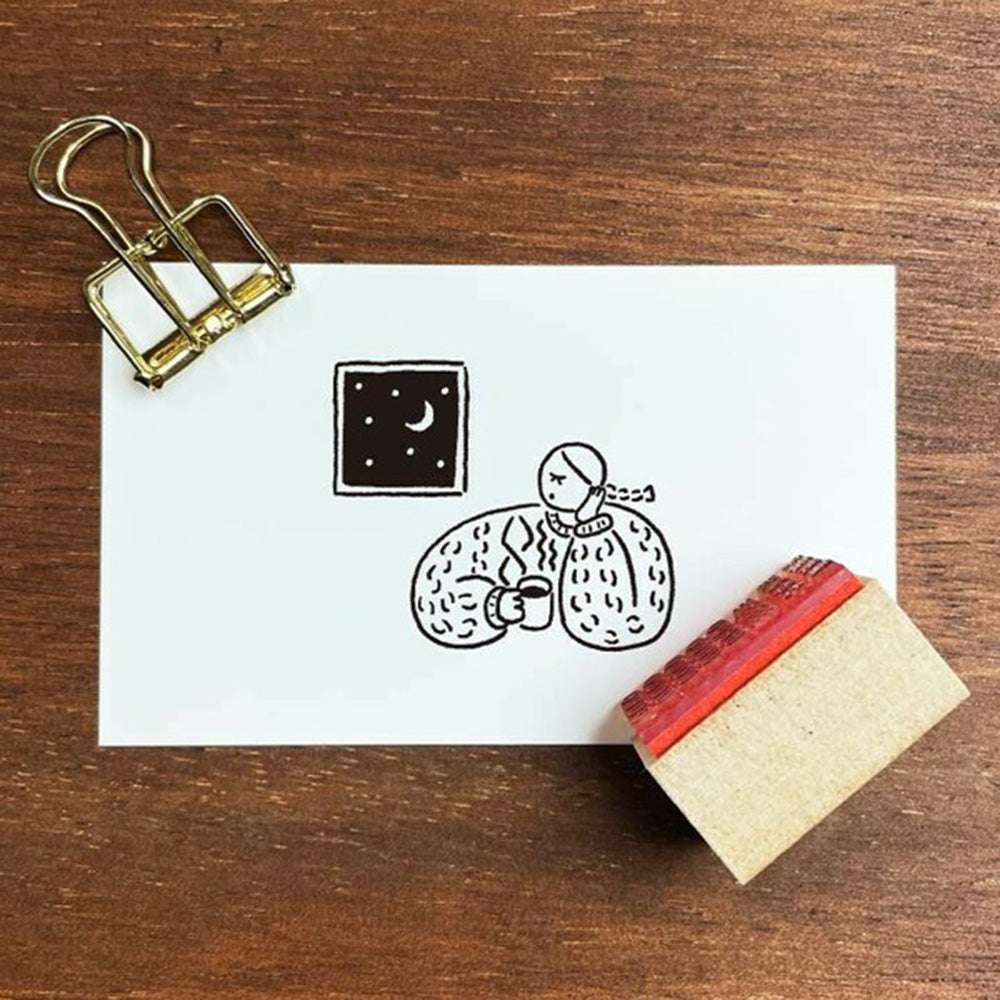 Marl Chan Wooden Stamp - Coffee