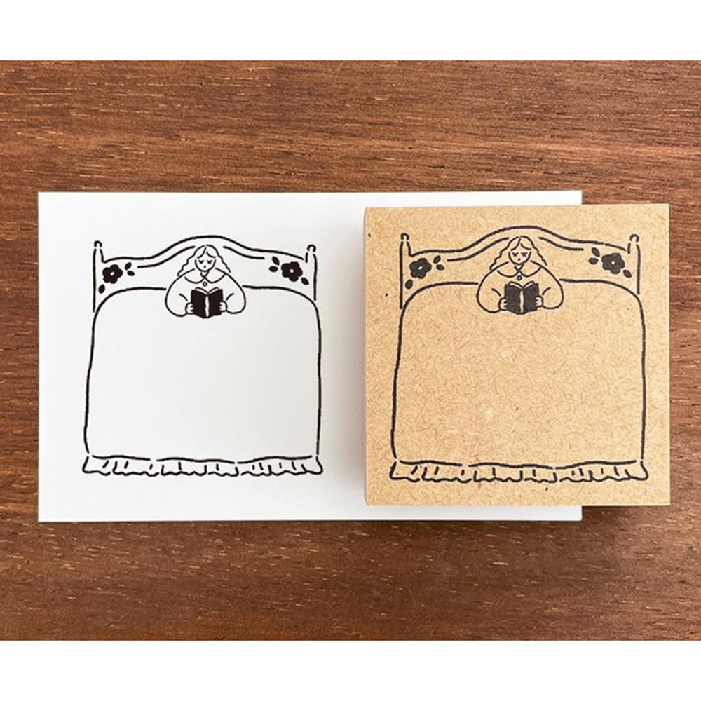 Marl Chan Wooden Stamp - L Bed