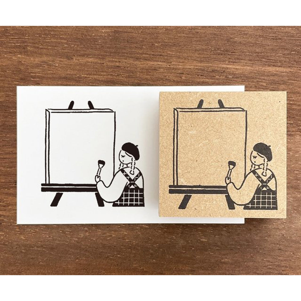 Marl Chan Wooden Stamp - L Painting