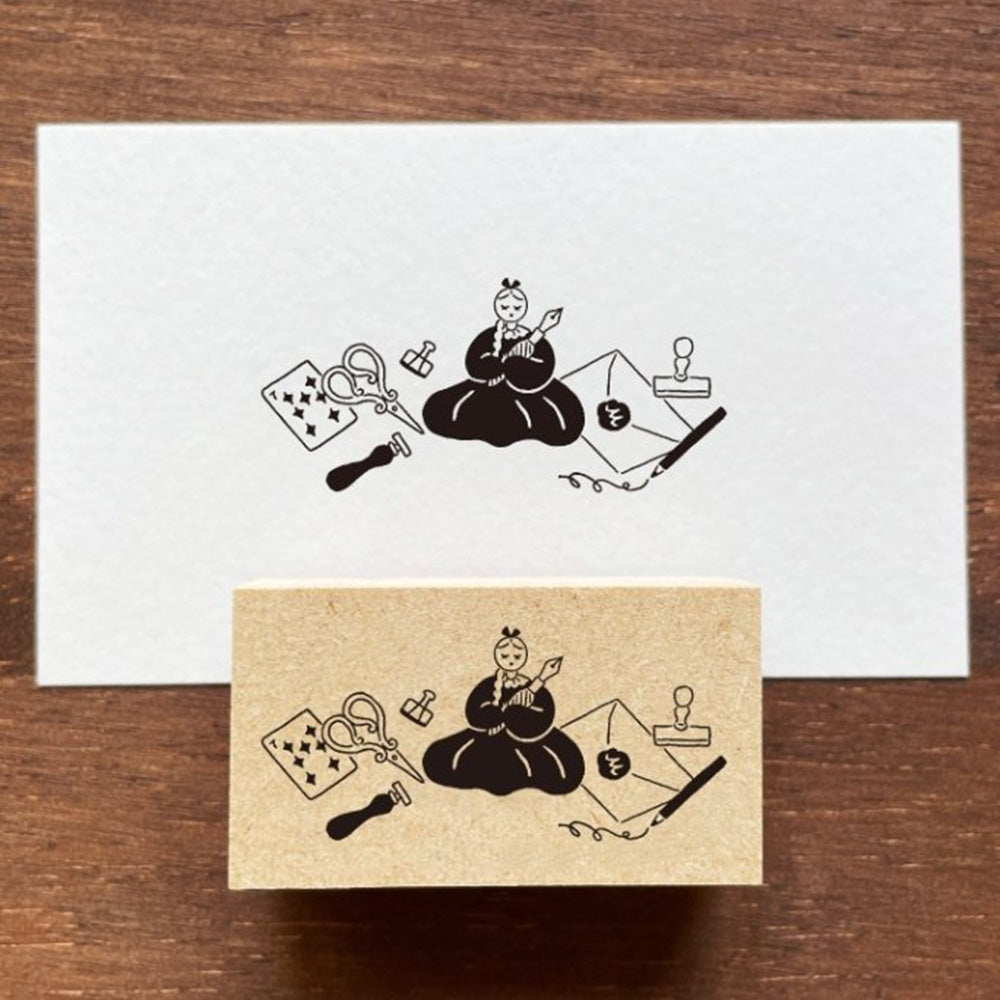 Marl Chan Wooden Stamp - Stationery Country