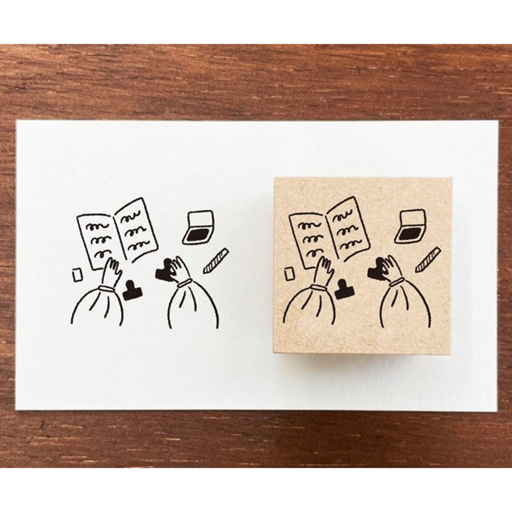 Marl Chan Wooden Stamp - Time B