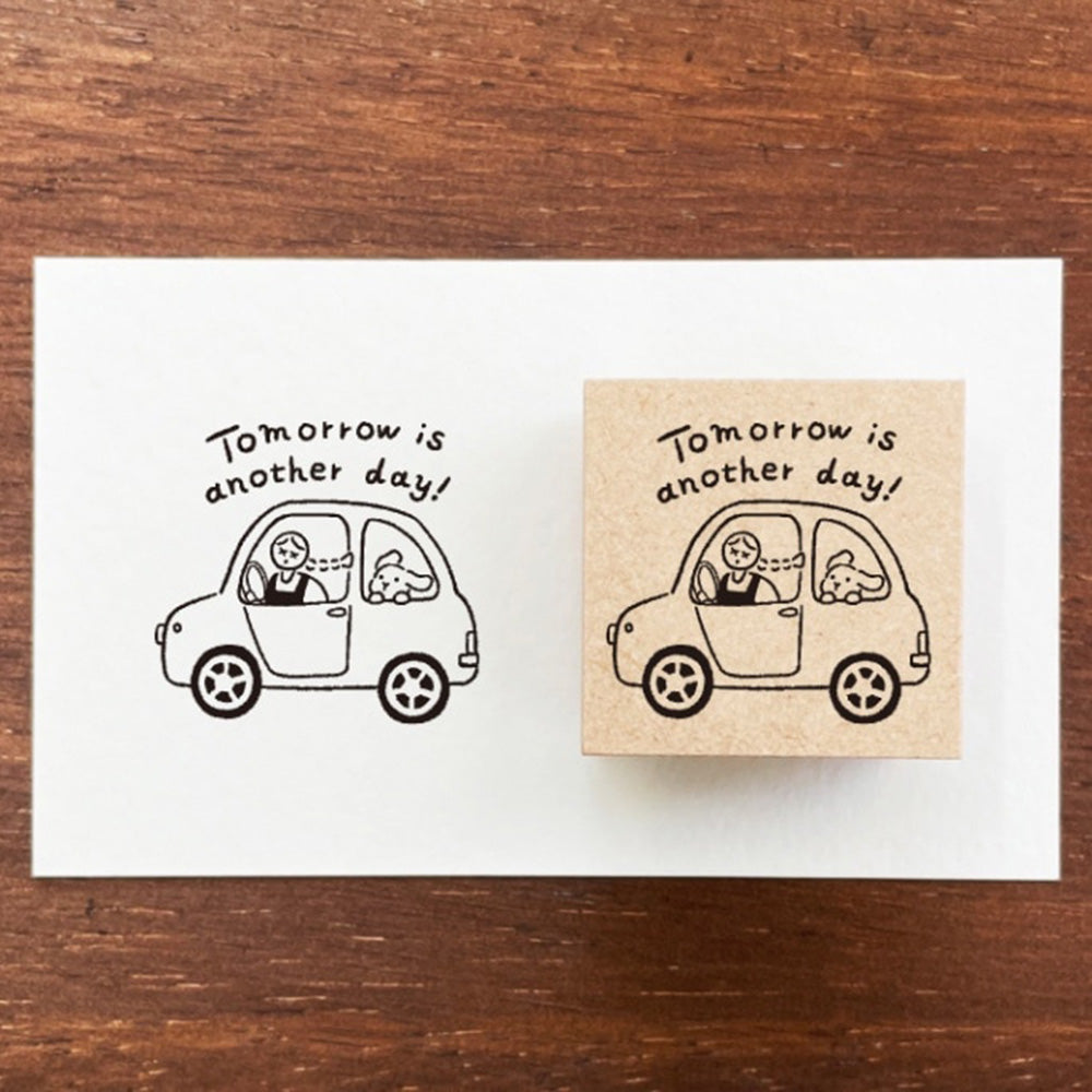 Marl Chan Wooden Stamp - Tomorrow is Another Day!