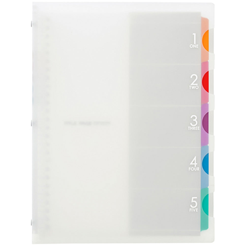 Maruman 5 Chart B5 Binder - Transparent White
