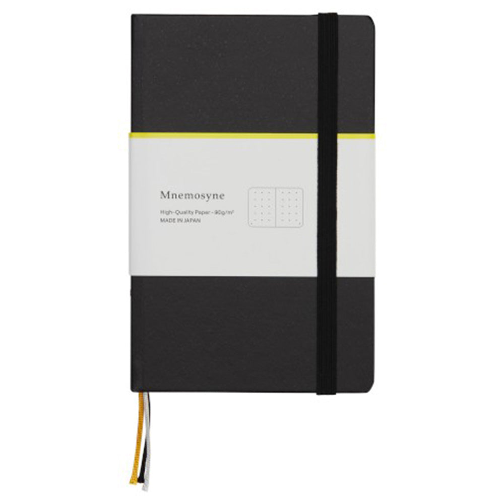 Maruman Mnemosyne A6 Notebook - Dot Grid - Black