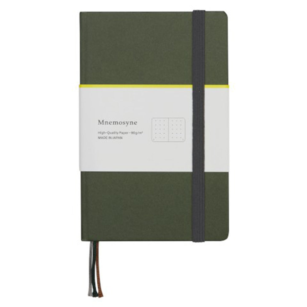 Maruman Mnemosyne A6 Notebook - Dot Grid -Deep Green