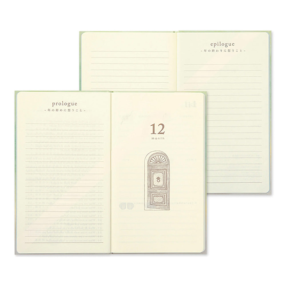 Midori 12-Month Diary - Gate Blue