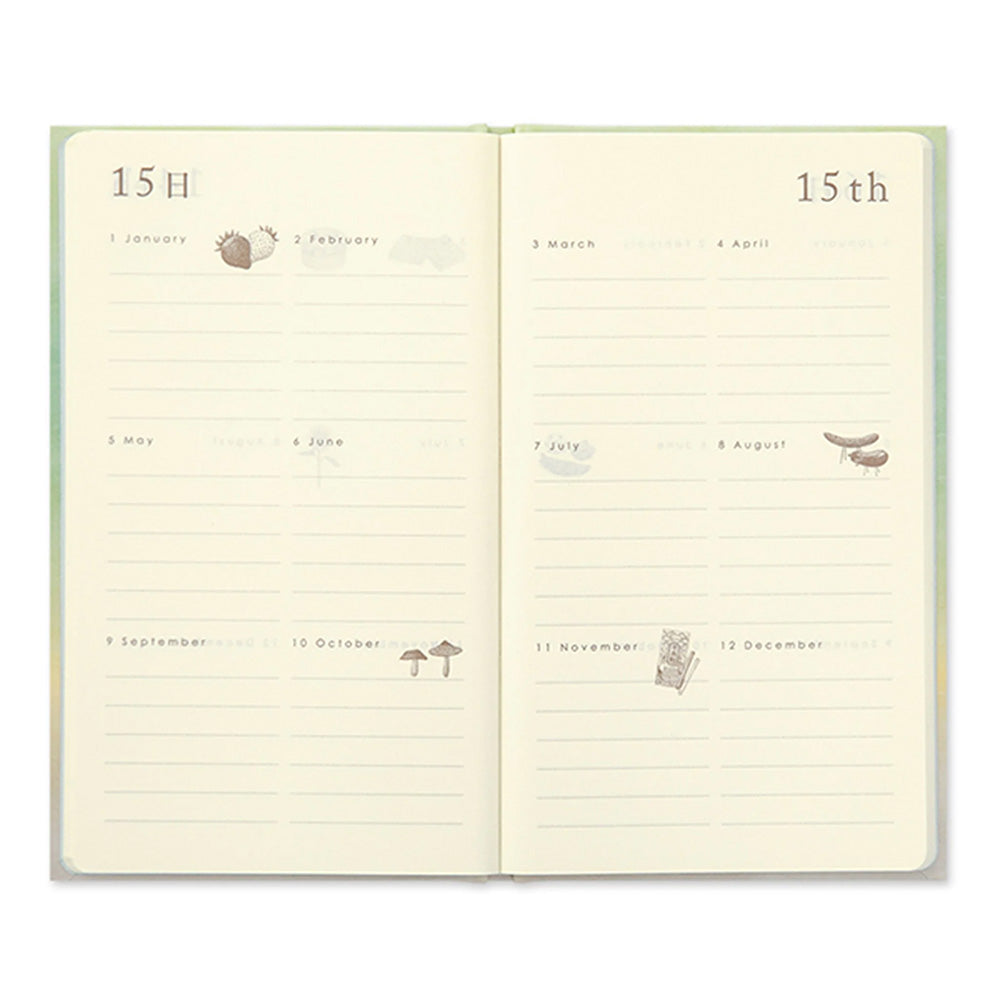 Midori 12-Month Diary - Gate Blue