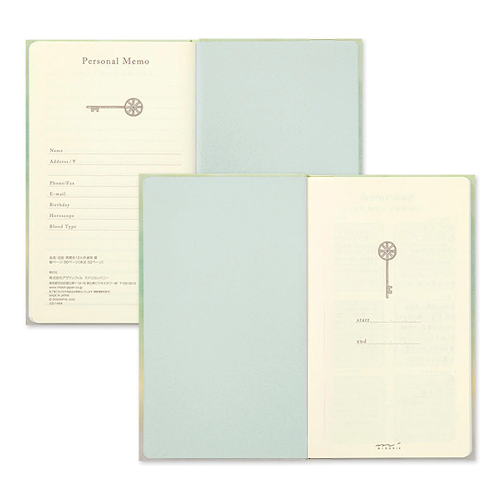 Midori 12-Month Diary - Gate Blue