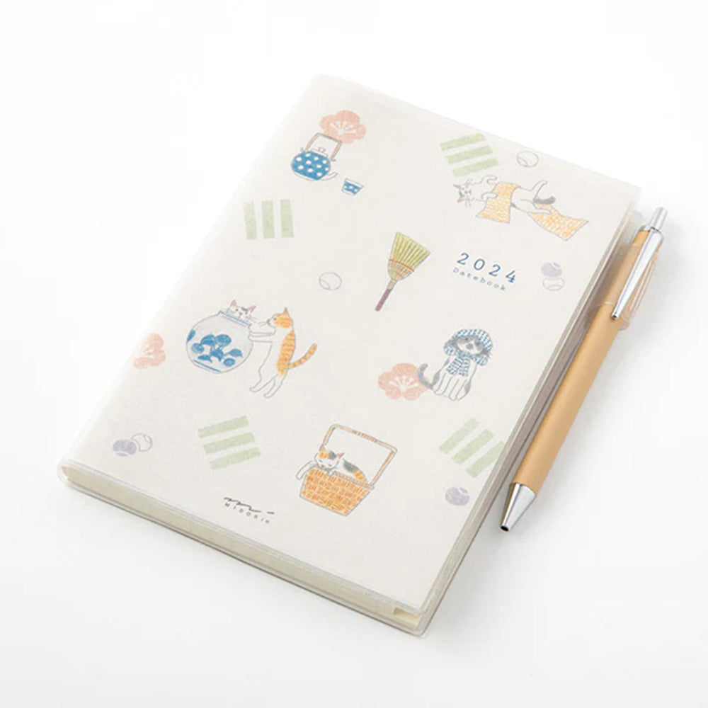 Midori 2024 Pocket Diary - Cats