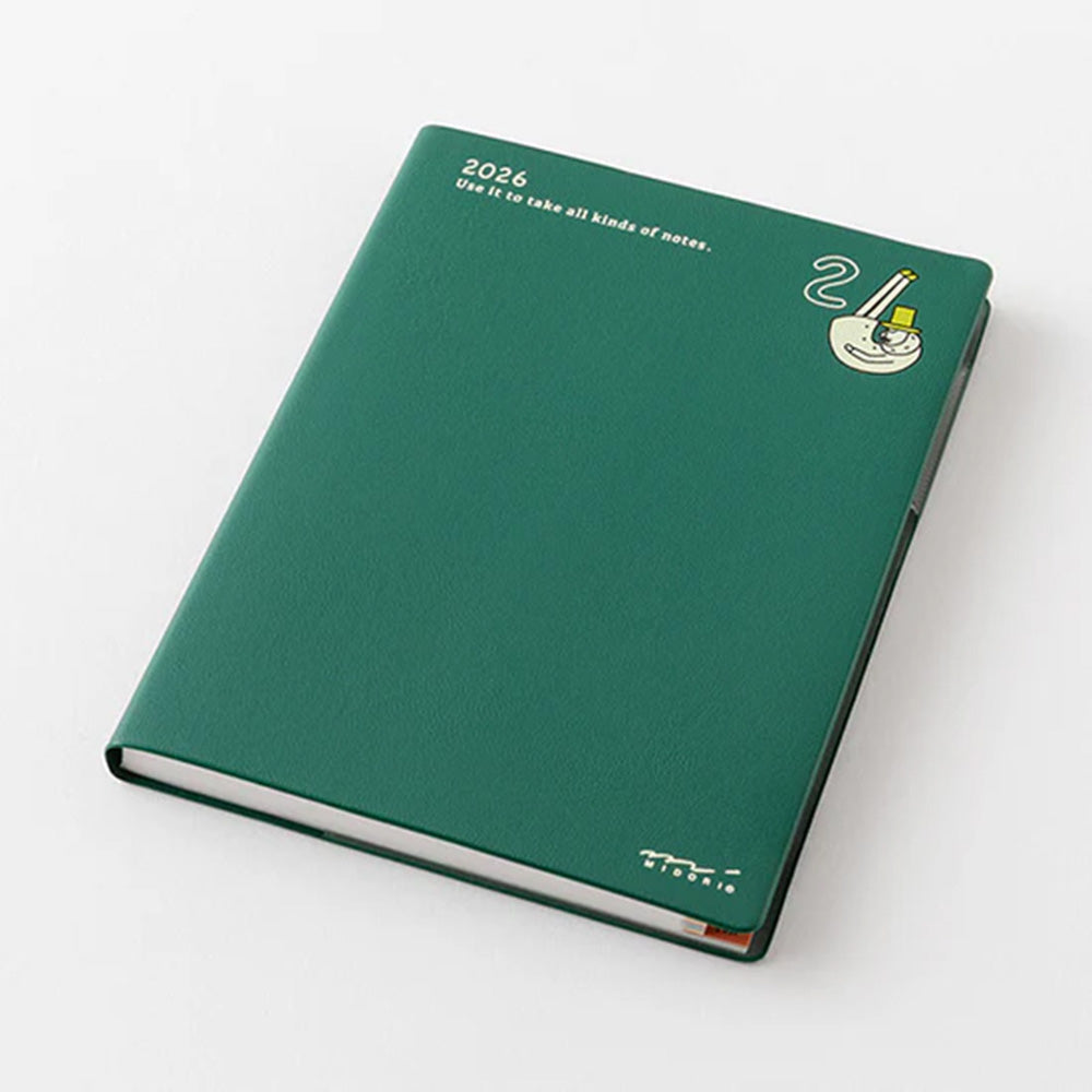 Midori 2026 Pocket Diary A6 Weekly Block - Ojisan