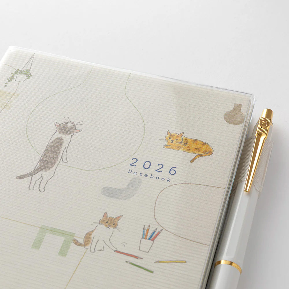 Midori 2026 Pocket Diary B6 - Cats