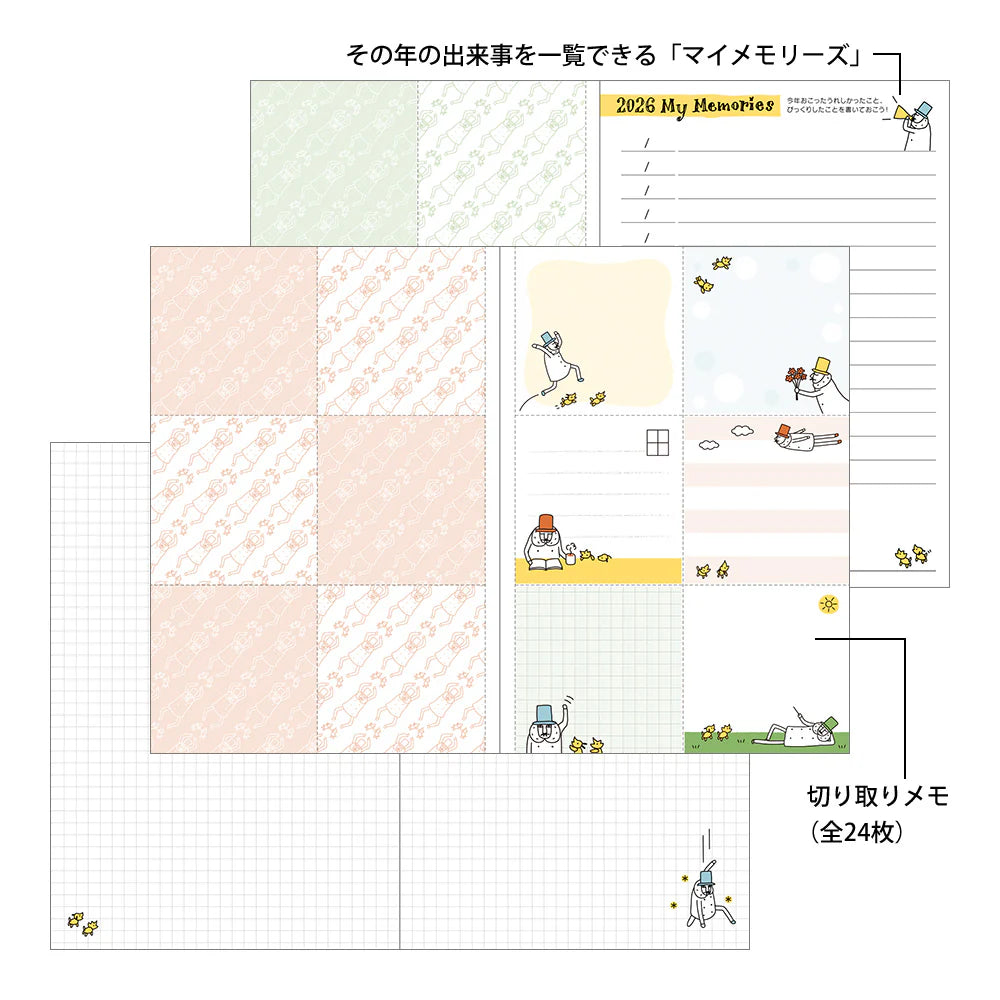 Midori 2026 Pocket Diary B6 - Ojisan