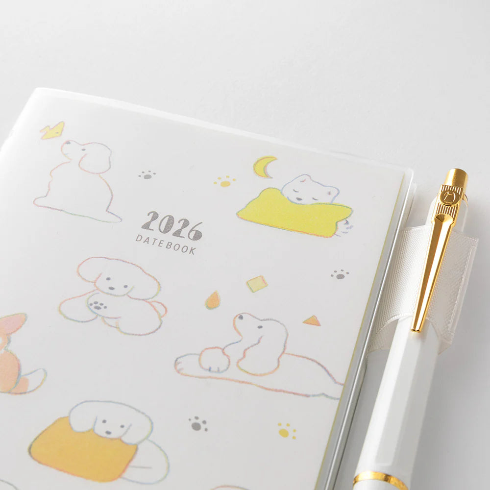 Midori 2026 Pocket Diary Slim - Dogs