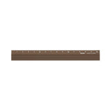 Midori Aluminum Ruler 15cm - Brown