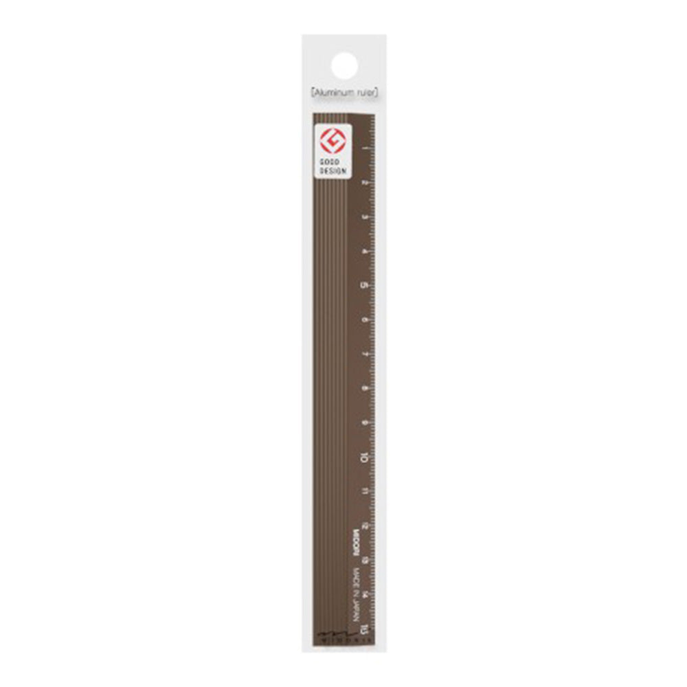 Midori Aluminum Ruler 15cm - Brown