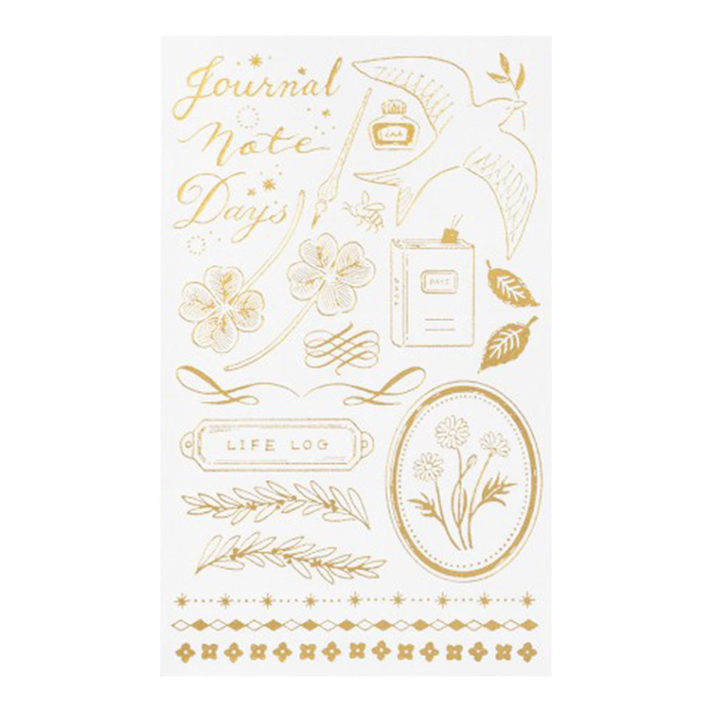 Midori Gold Foil Transfer Stickers – Tokyo Pen Shop