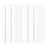 Midori Index Label S Chiratto Numbers - Pink