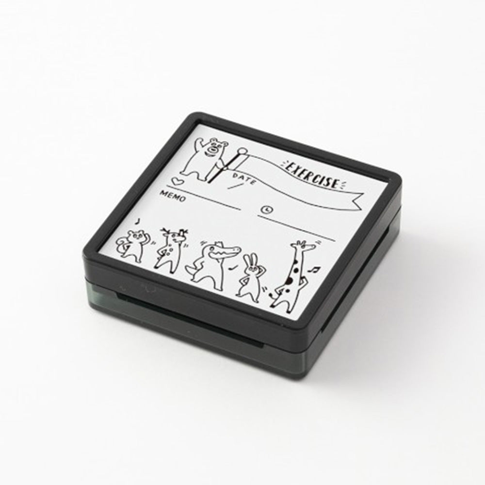 Midori Paintable Pre-Inked Stamp - Exercise