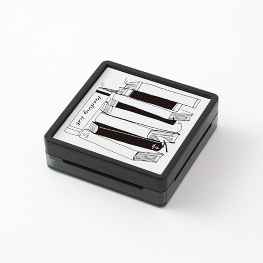 Midori Paintable Pre-Inked Stamp - Reading List