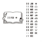 Midori Paintable Rotating Date Stamp - Stationery