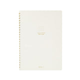 Midori Soft Color Ring Notebook A5 Dot Grid - White