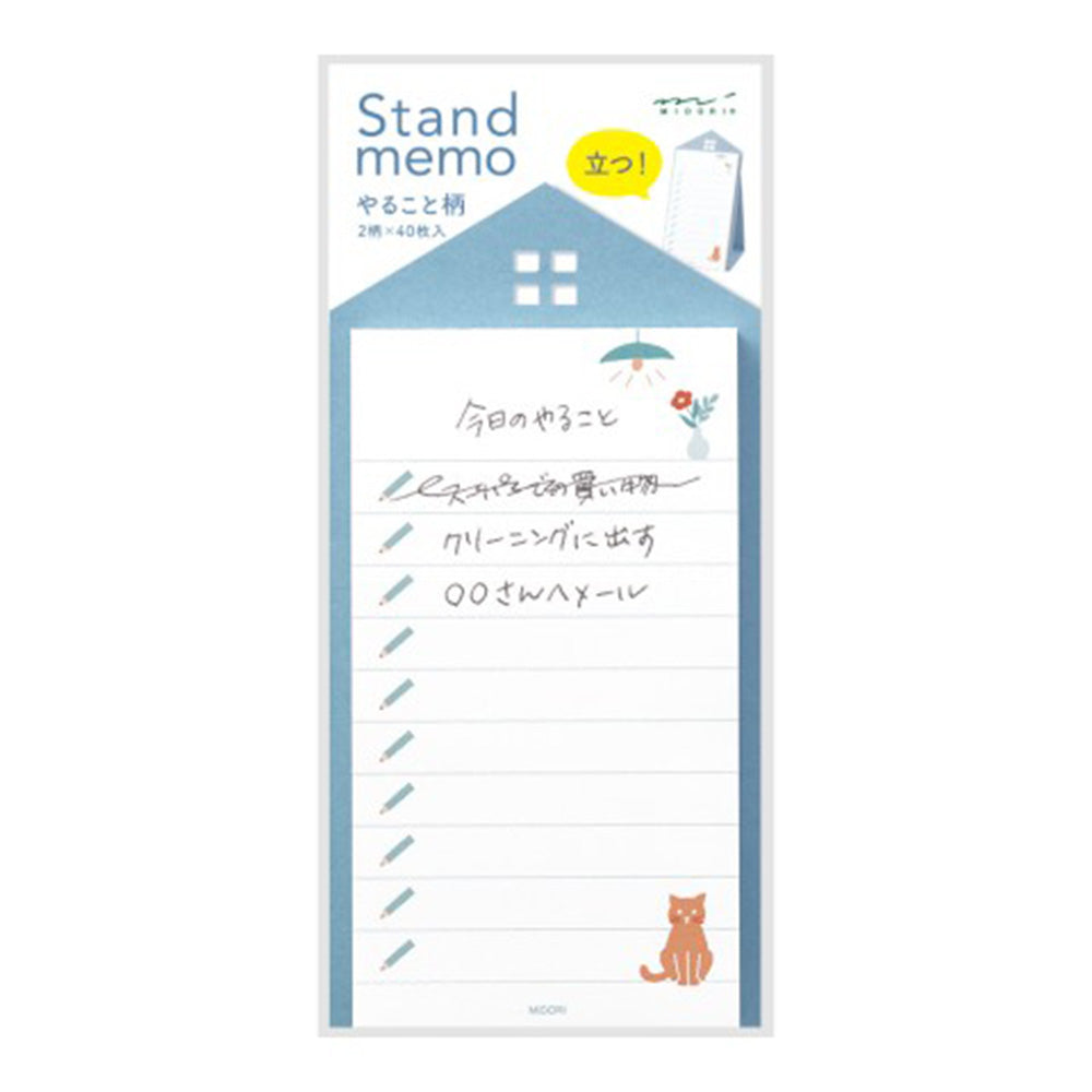 Midori Stand Memo Pad Vertical To Do List