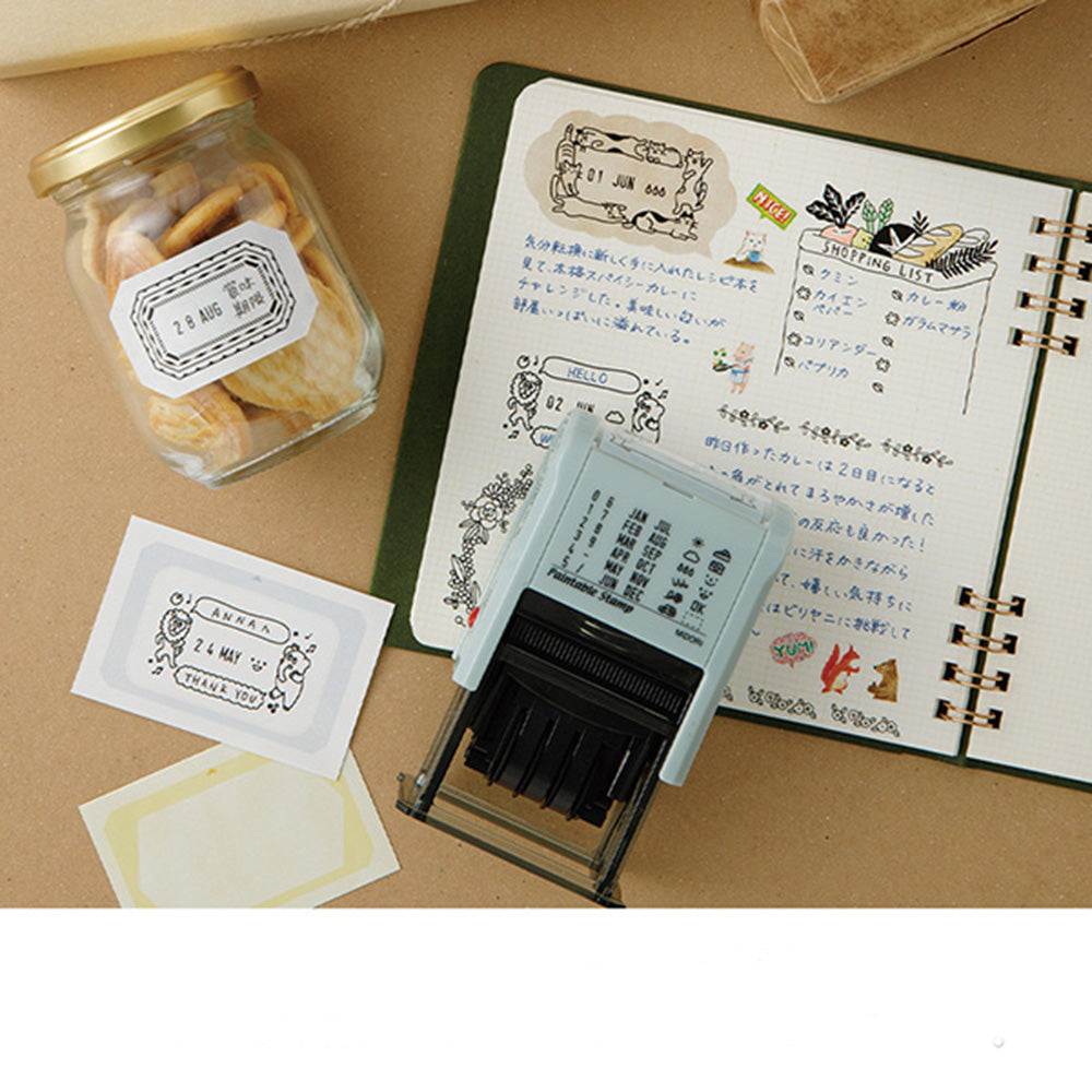 MIDORI Square Checkered Stamp Album - Premium Quality Seal Book