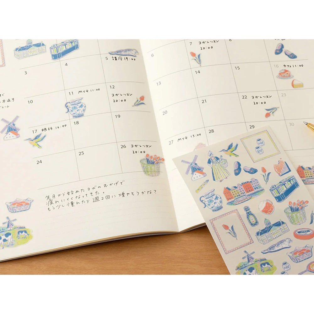 Midori Sticker Sheet - Dutch Motifs