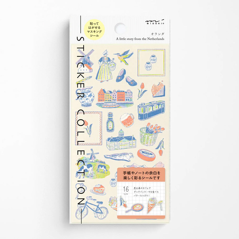 Midori Sticker Sheet - Dutch Motifs