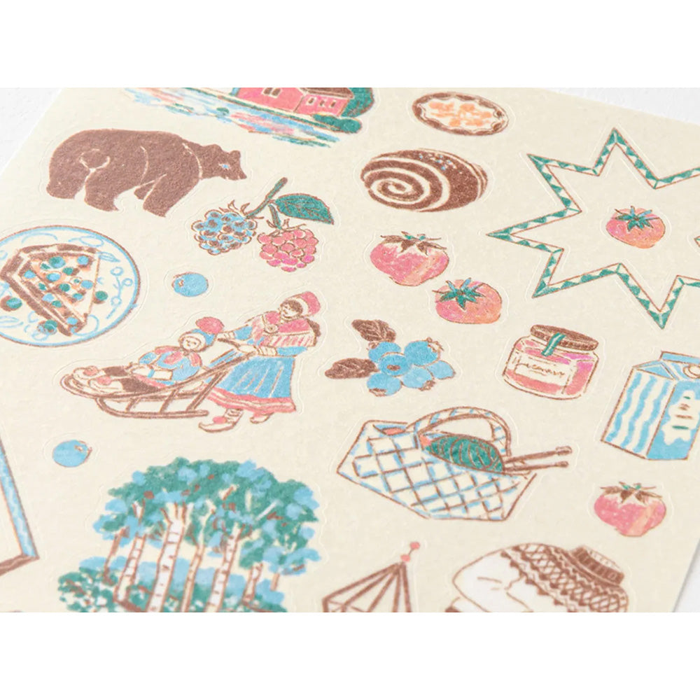 Midori Sticker Sheet - Finnish Motifs