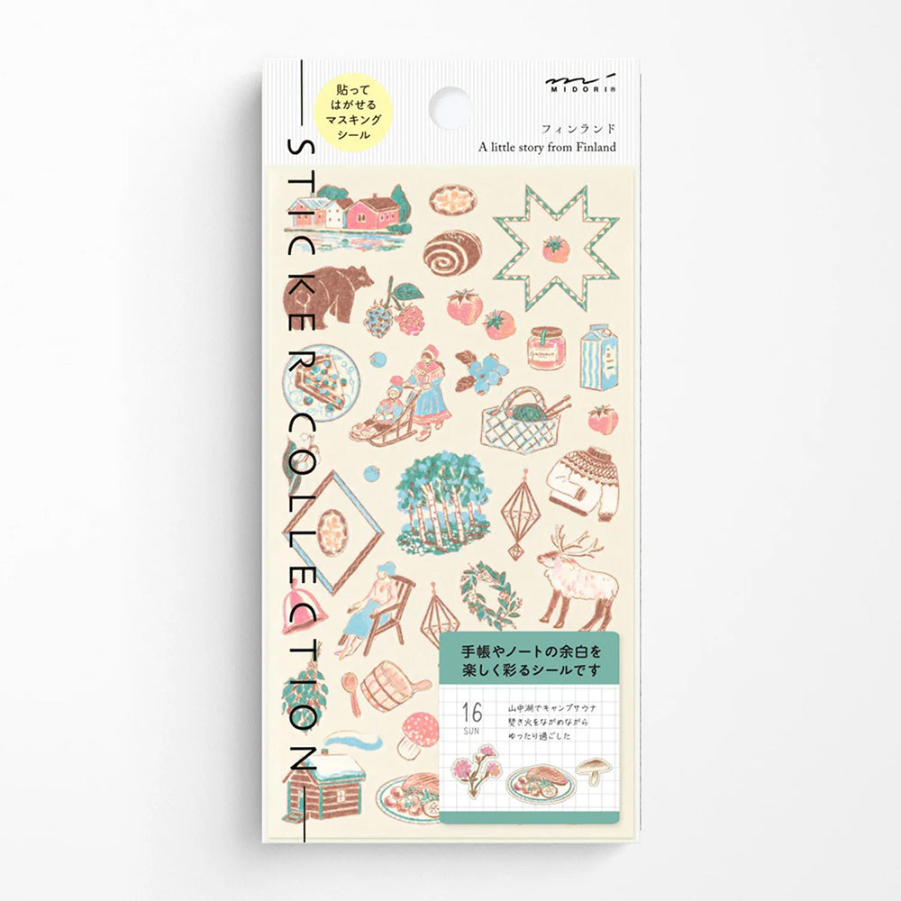 Midori Sticker Sheet - Finnish Motifs