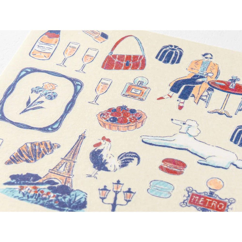 Midori Sticker Sheet - French Motifs