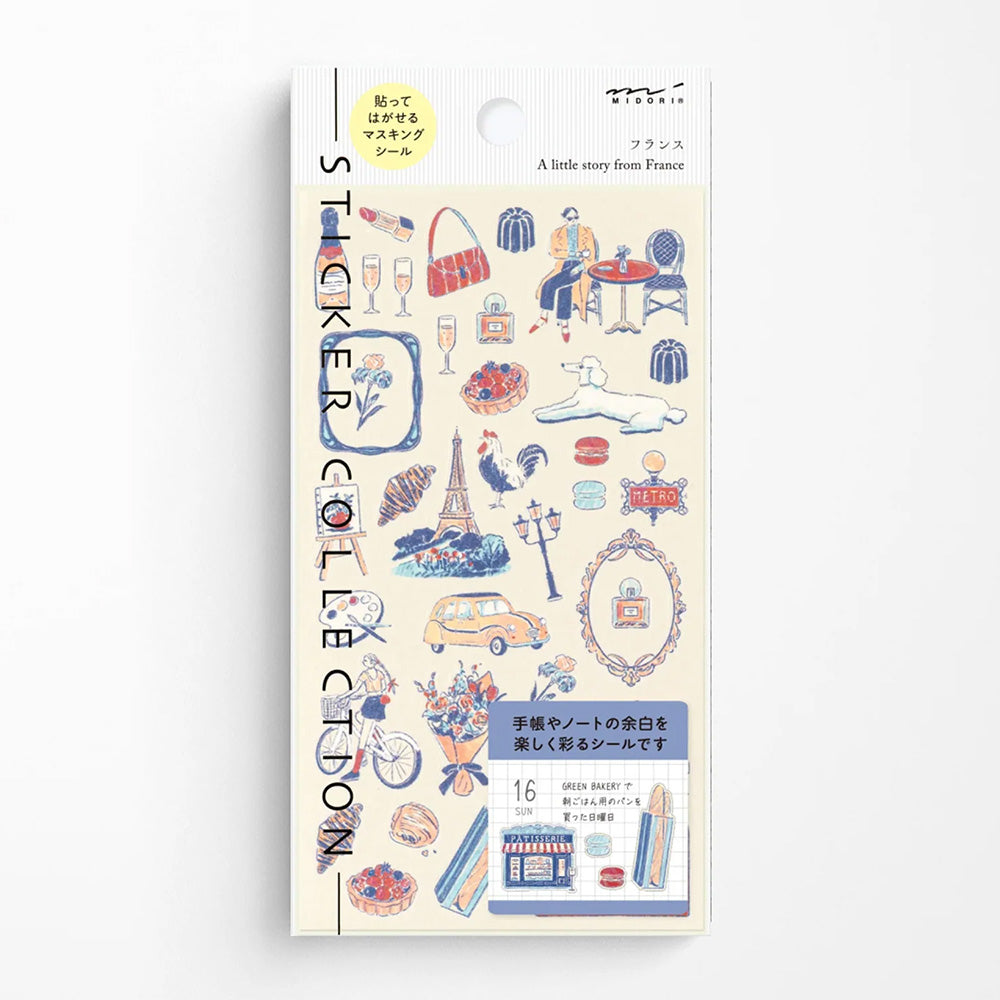 Midori Sticker Sheet - French Motifs