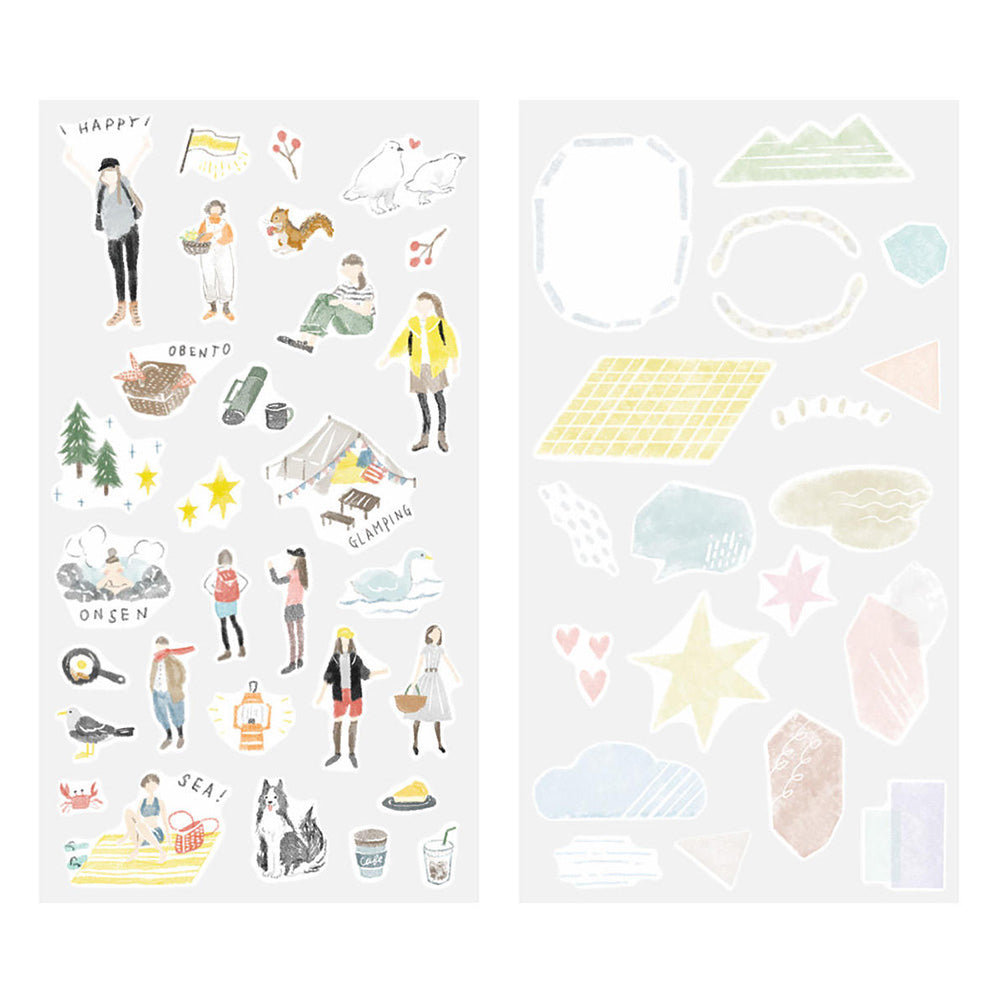 Midori Two Sticker Sheets - Going Out