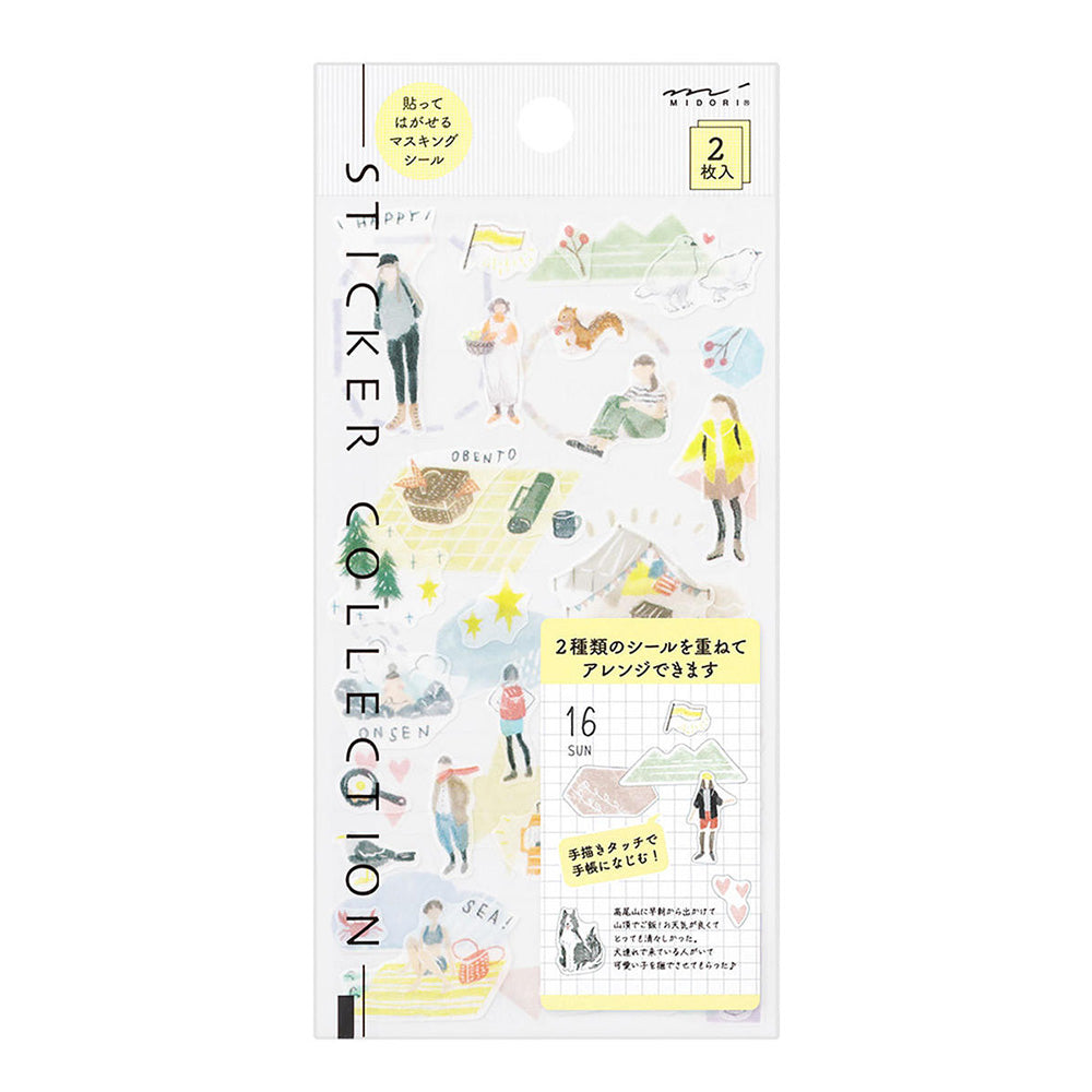 Midori Two Sticker Sheets - Going Out