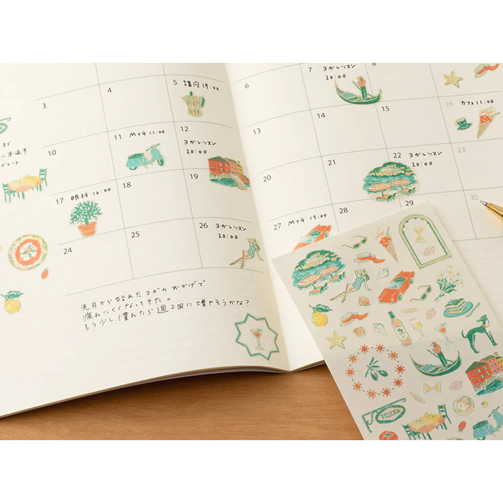 Midori Sticker Sheet - Italian Motifs