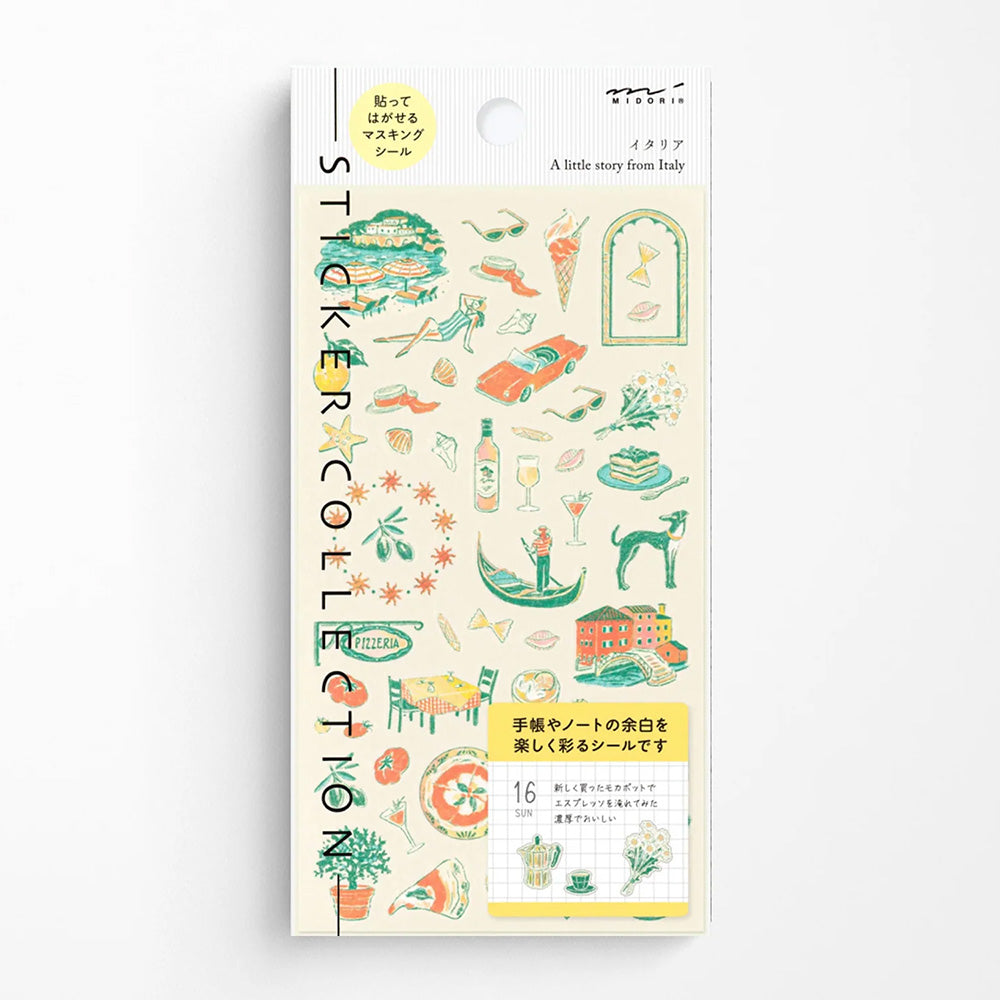 Midori Sticker Sheet - Italian Motifs