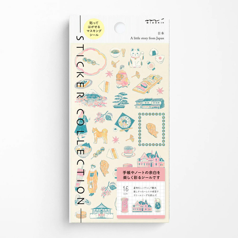 Midori Sticker Sheet - Japanese Motifs - M.Lovewell